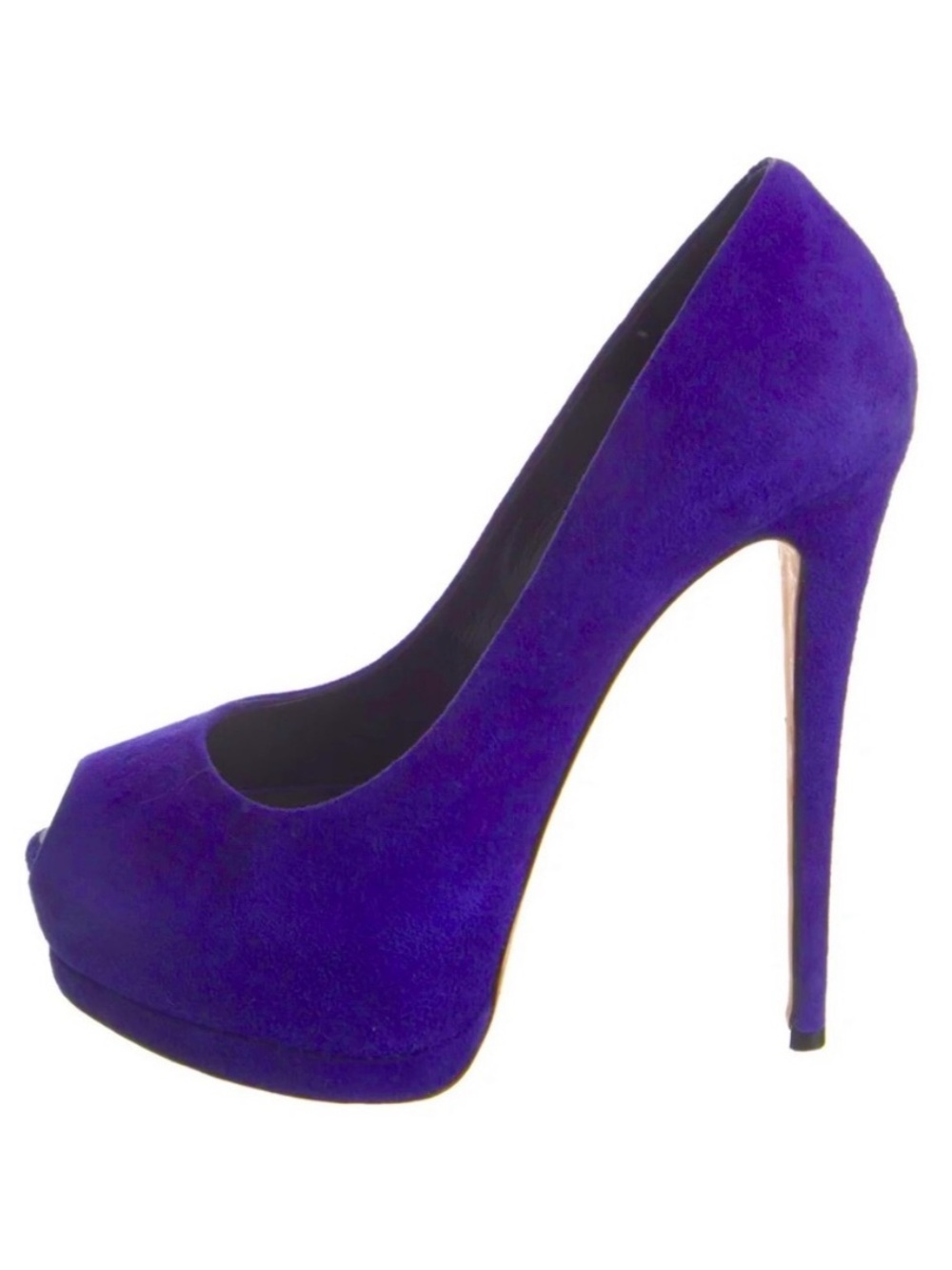 ⭐️HOST PICK!⭐️Authentic Giuseppe Zanotti Sharon Suede Peep Toe Pumps 39.5 Violet
